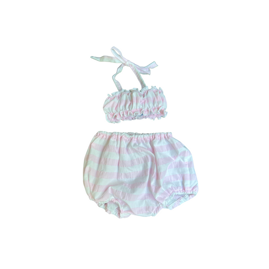 Bloomer Bikini - Pink Stripe