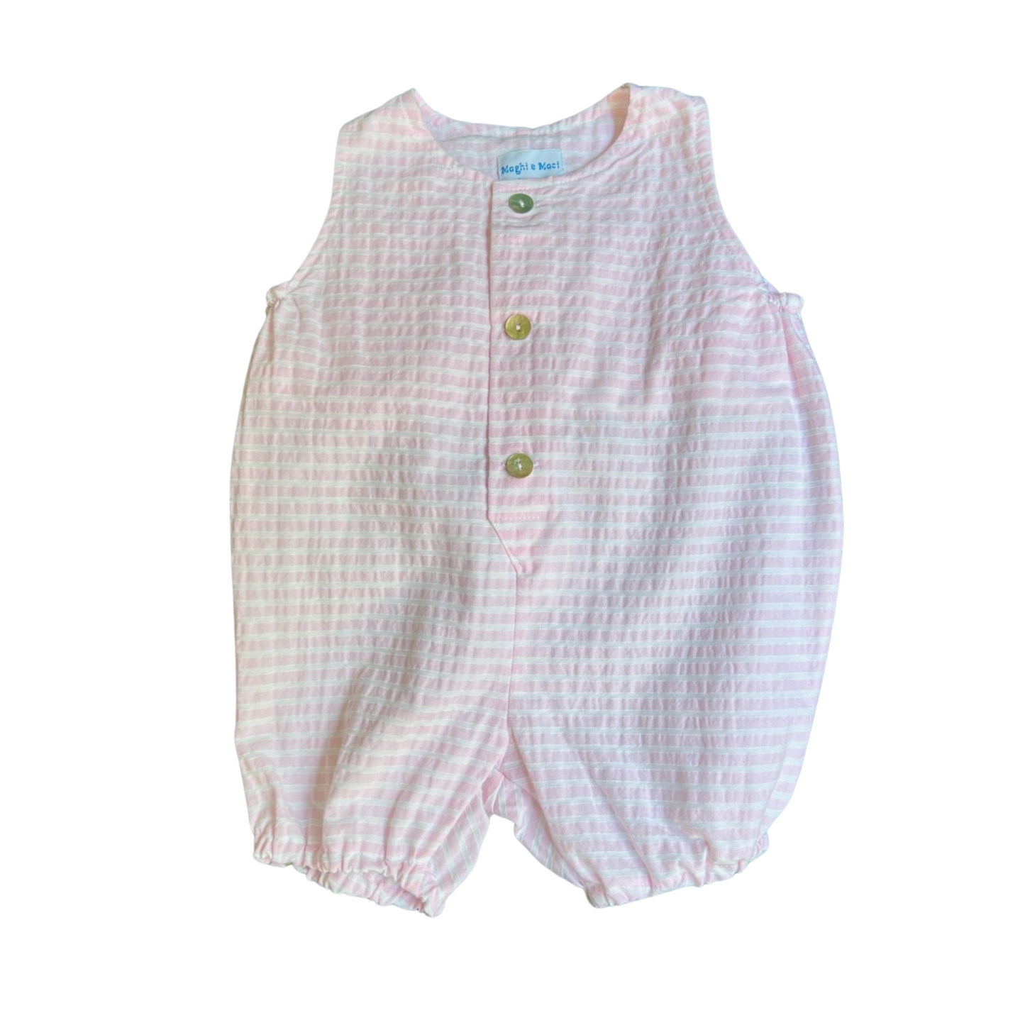 Leone Romper - Pink Stripe