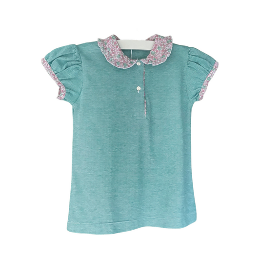 Polo Bimba - Green/Pink Liberty