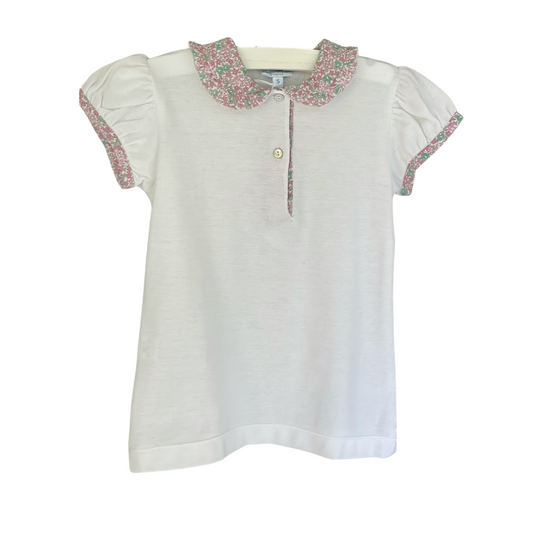 Polo Bimba - White/Pink Liberty