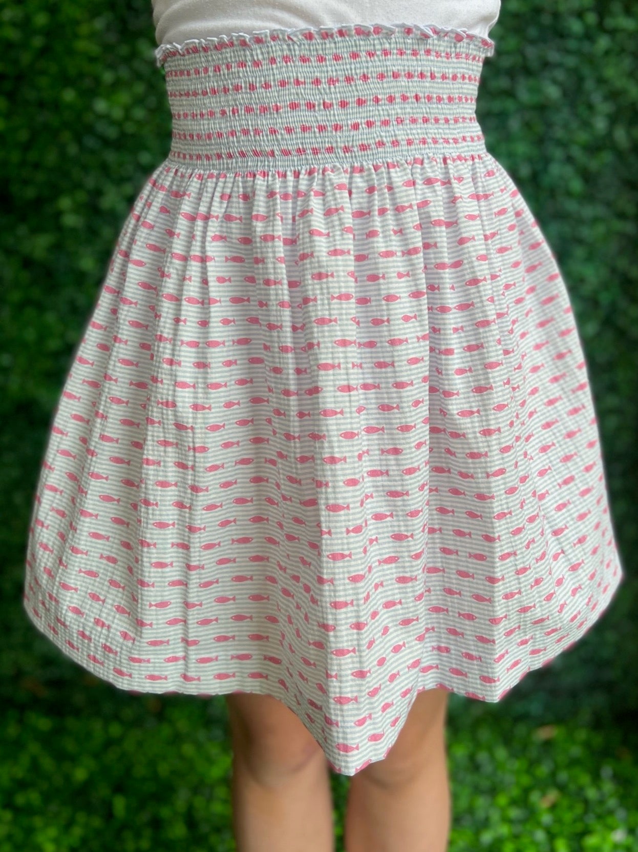 Marilia Skirt - Pink Fish