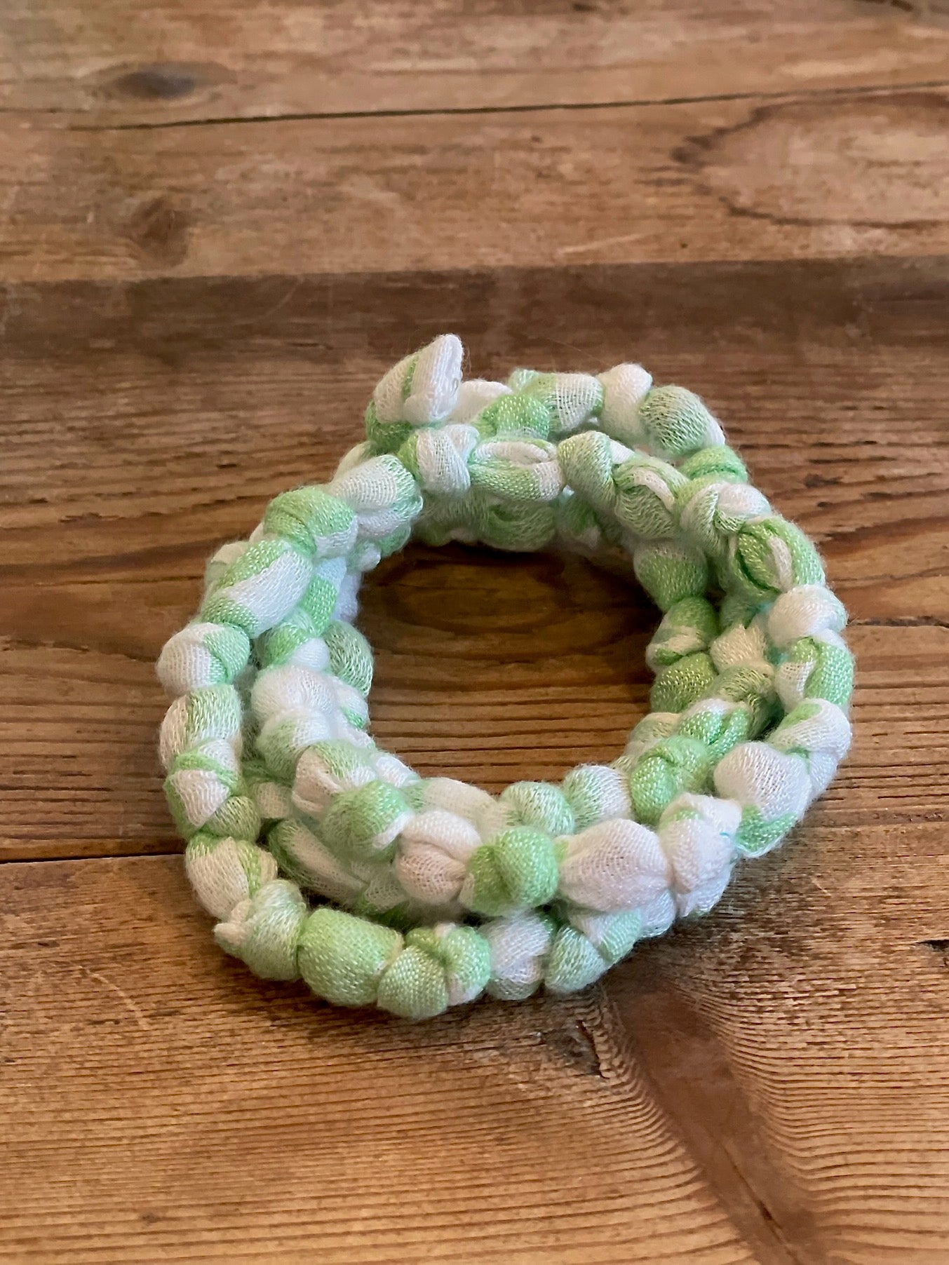 Linen Necklace - Light Green