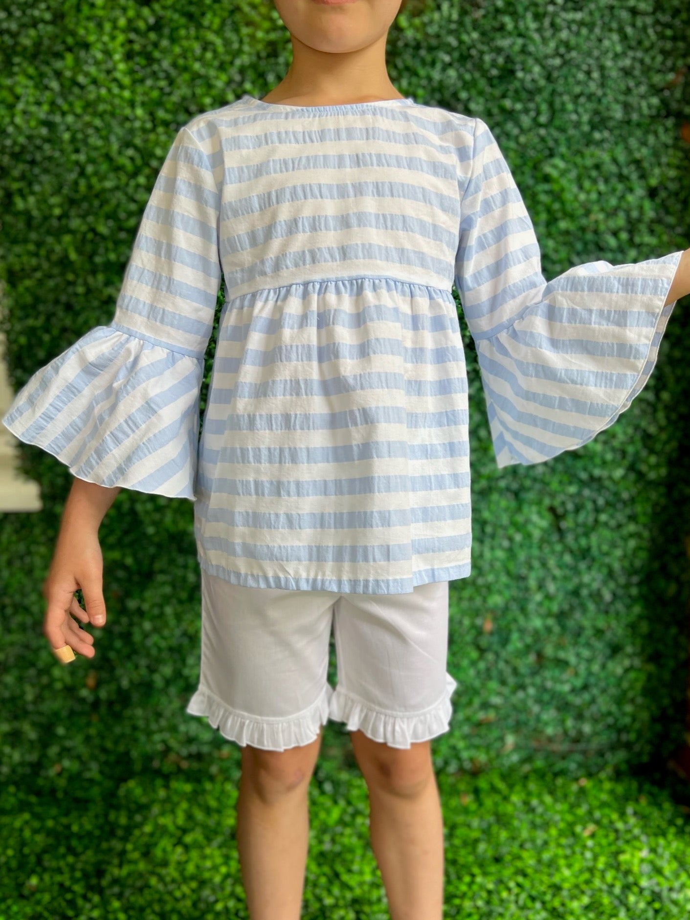 Guia Blouse- Blue Stripe