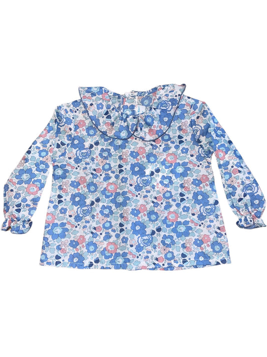 Petal Baby Shirt - Blue Liberty