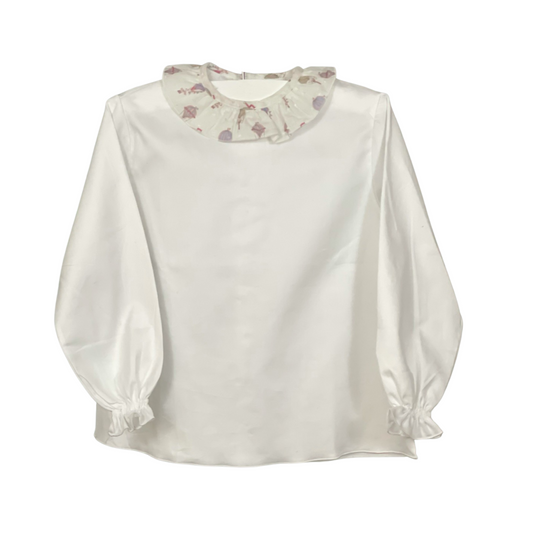 Flavia Shirt - Balloon Collar