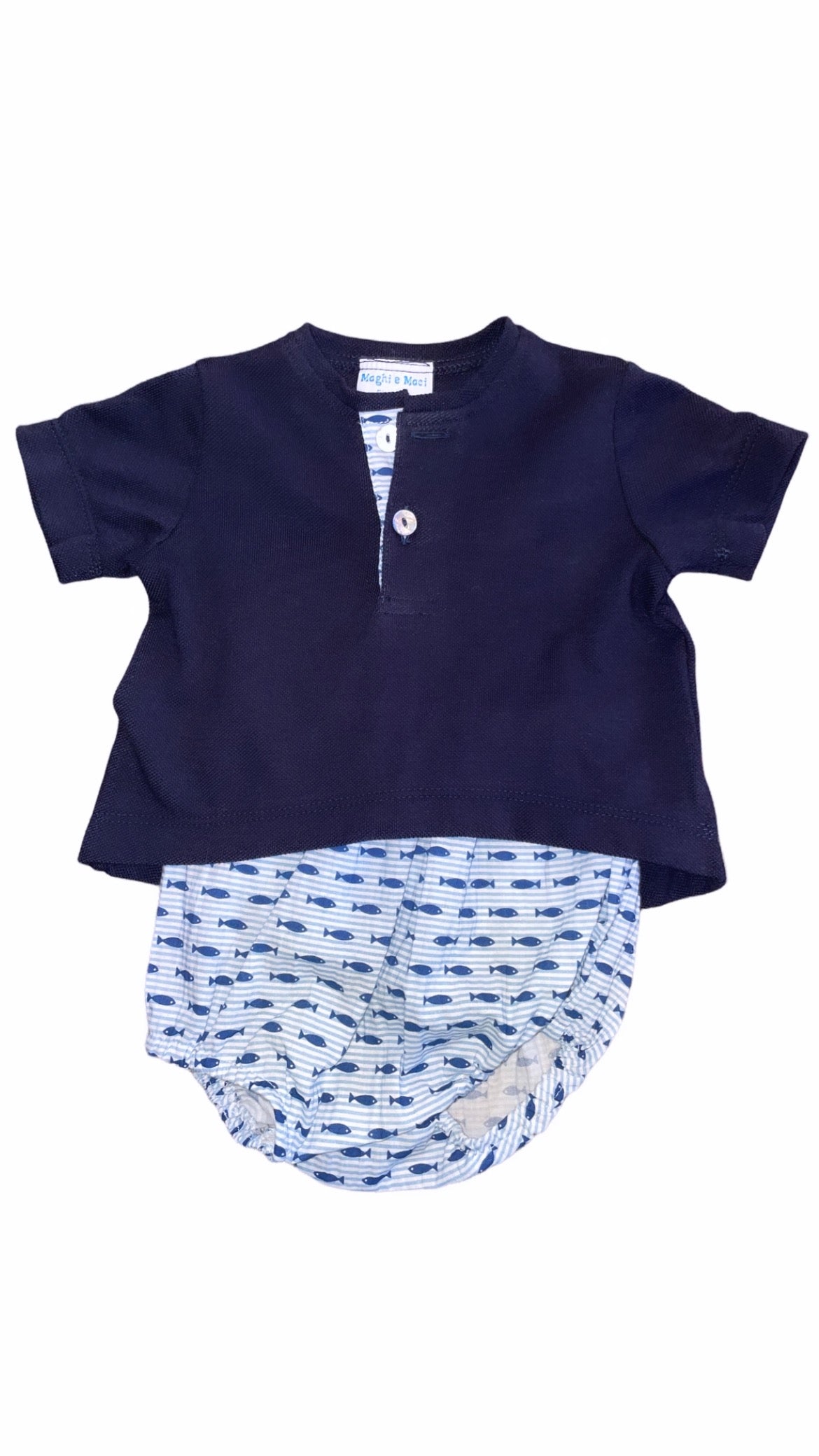 Felpine Bloomer Set - Navy/Fish