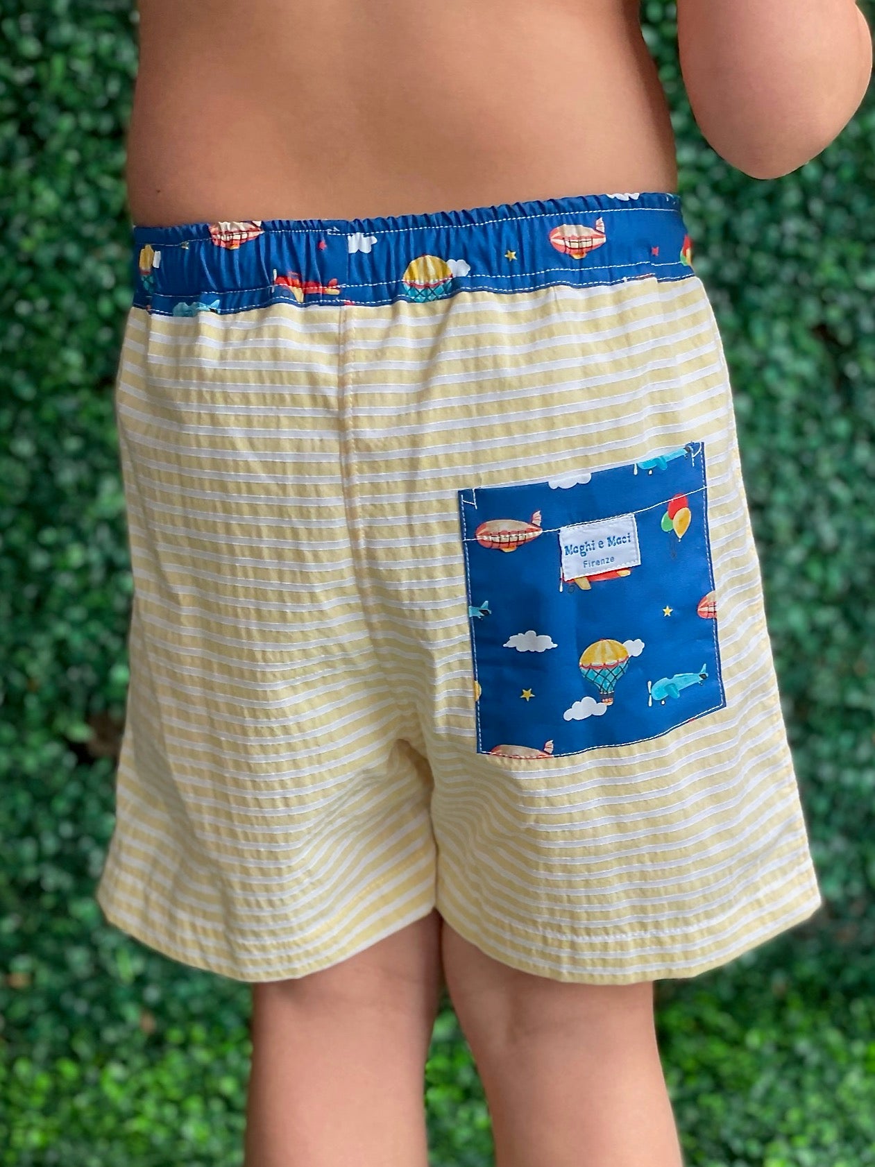 Swim Trunk - Yellow Stripe