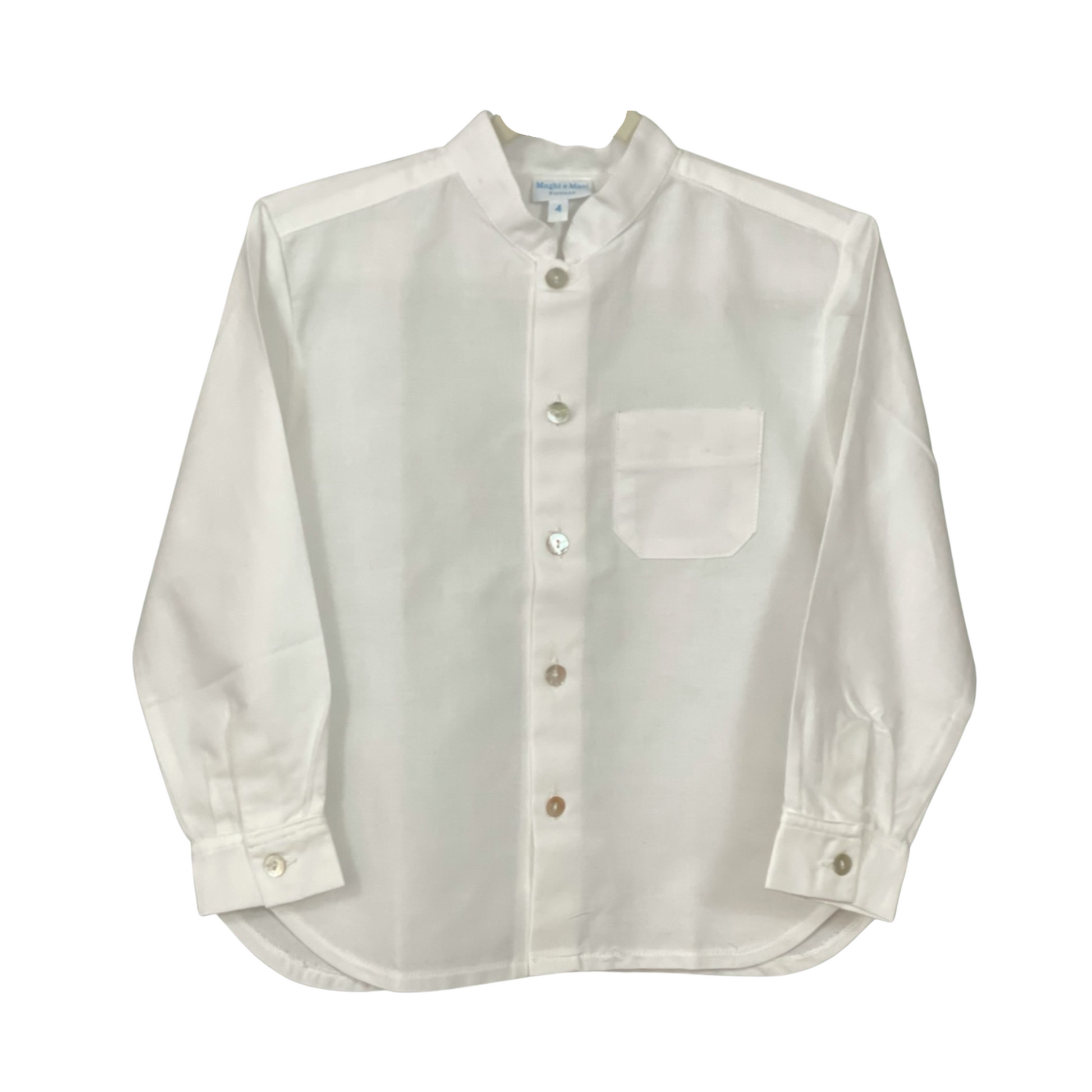 Tab Collar Shirt - White Oxford In Giro Tab Collar Shirt - White Oxford In Giro