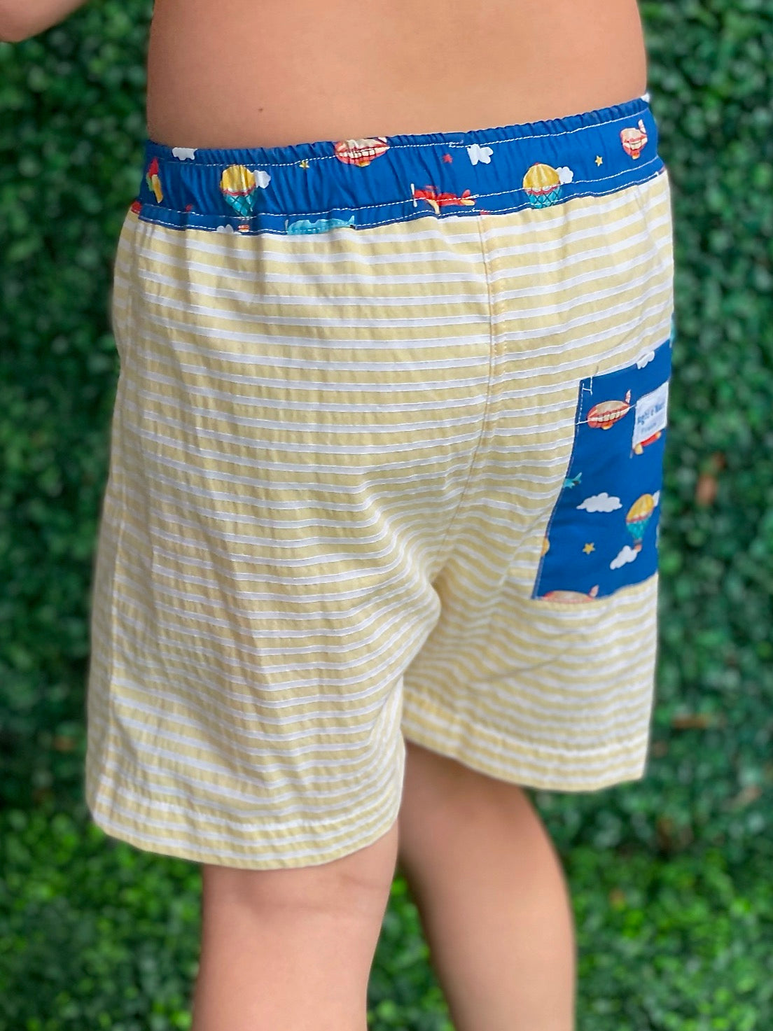 Swim Trunk - Yellow Stripe