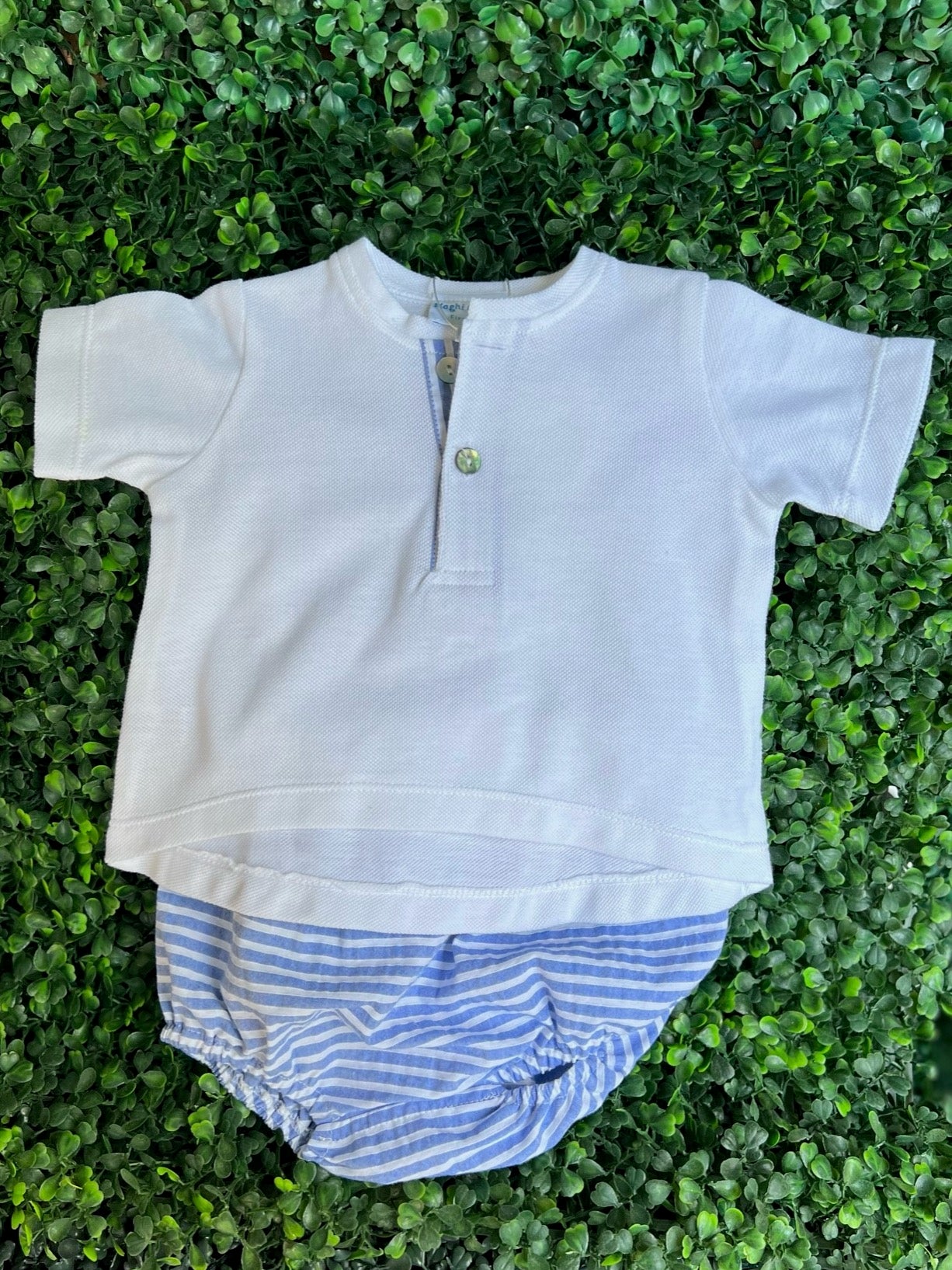 Felpine Bloomer Set - White/Stripe