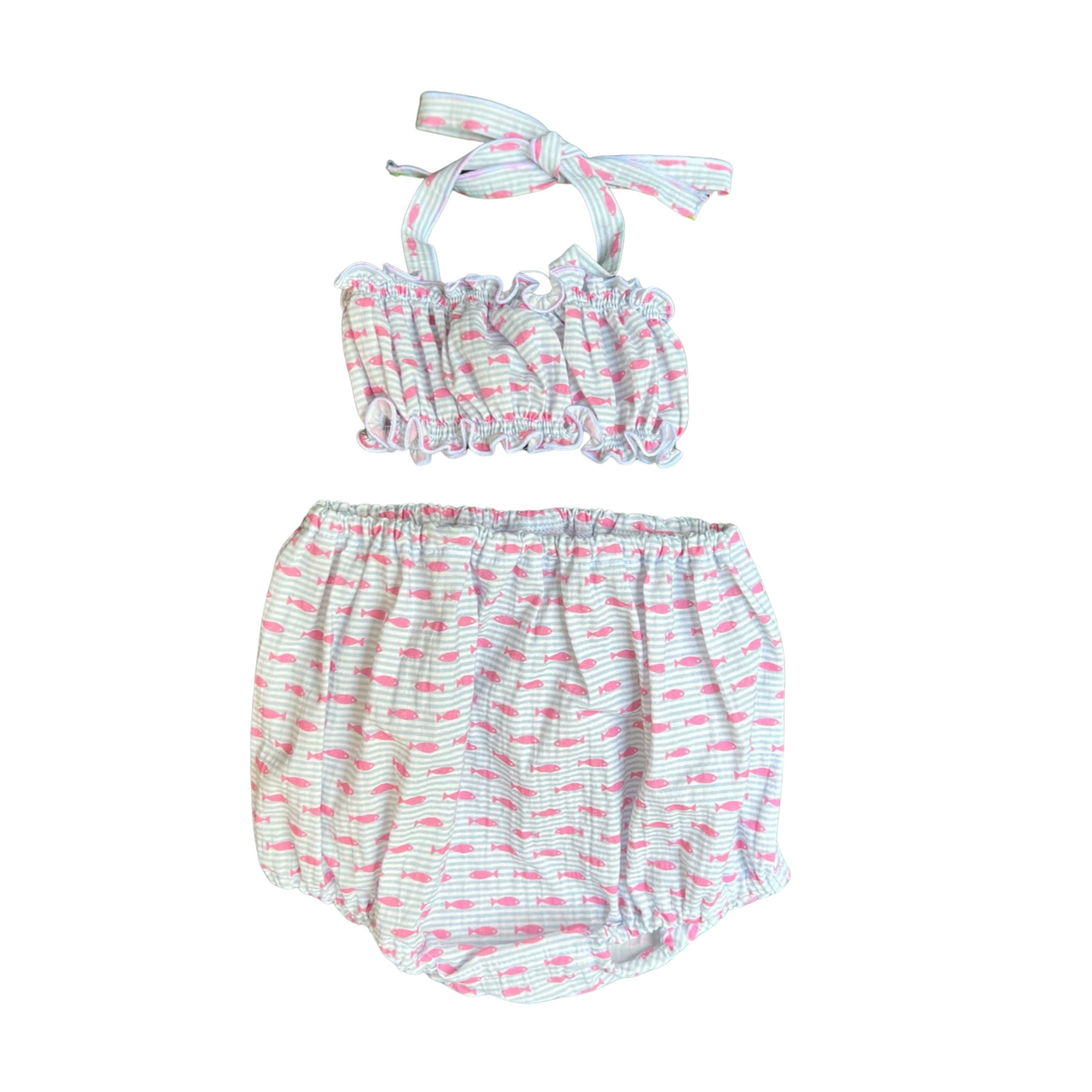 Bloomer Bikini - Pink Fish