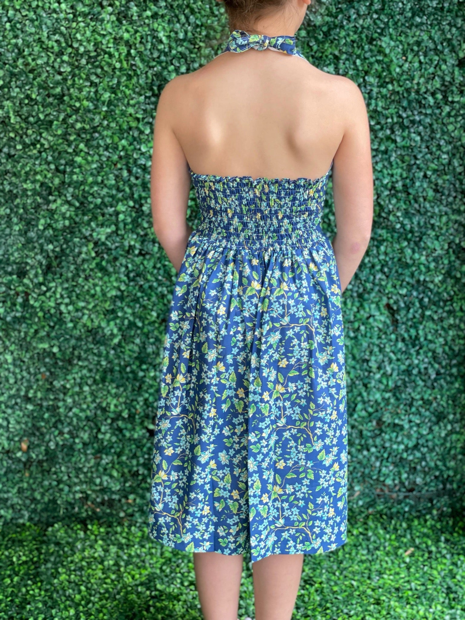 Capri Dress - Blue Fish In Giro Capri Dress - Blue Fish In Giro
