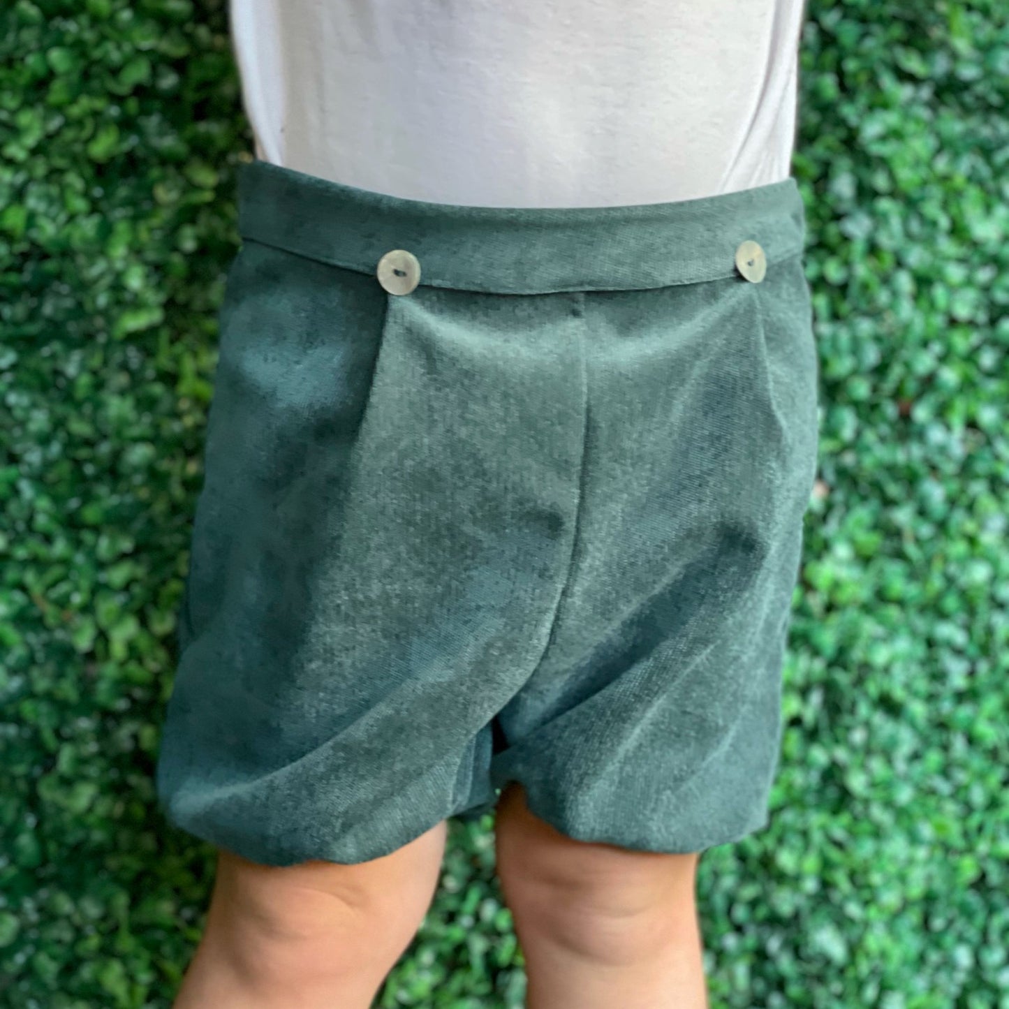 Corduroy Bloomer Shorts - Forest