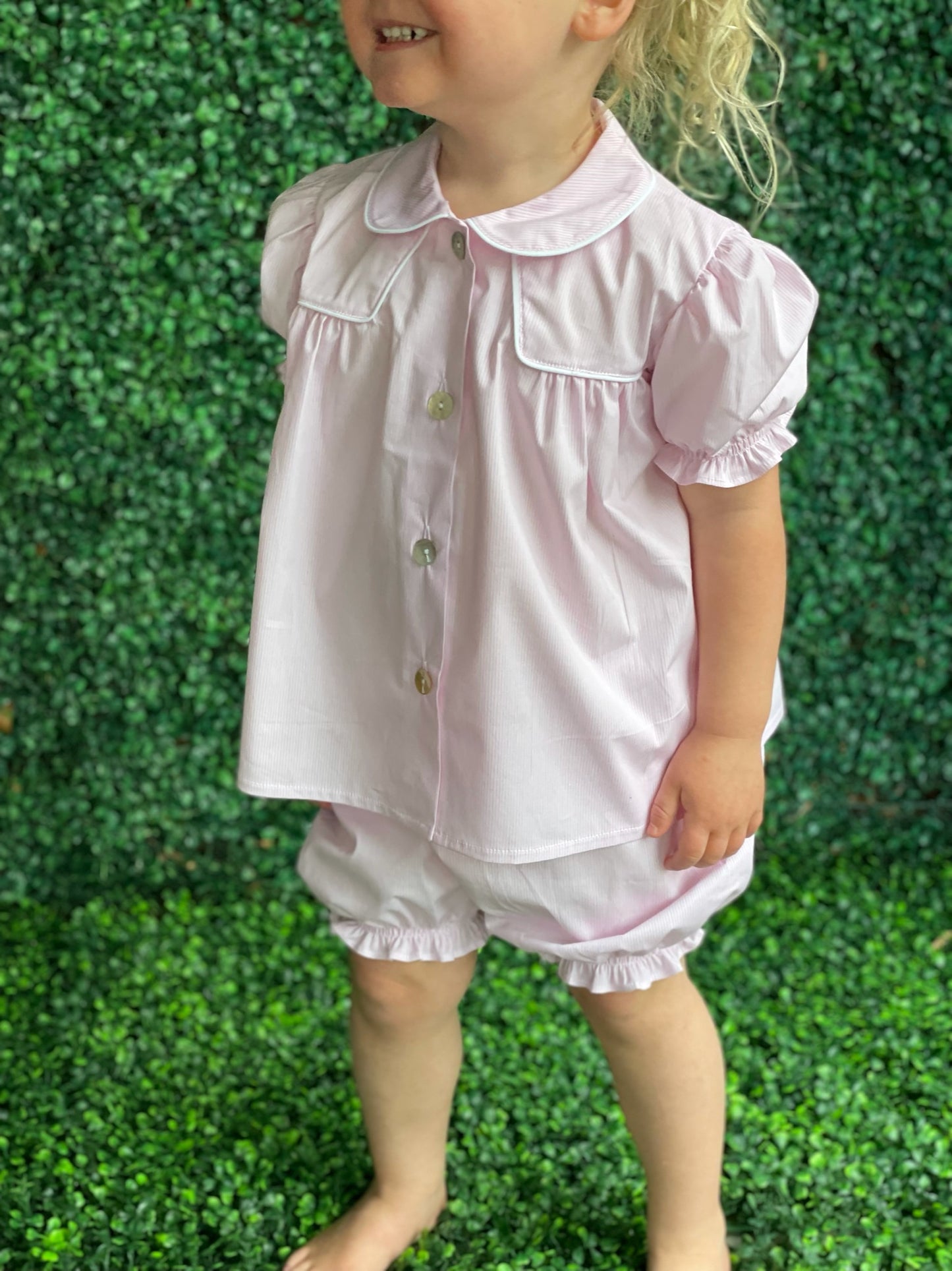Baby Doll Pajamas - Pink Stripe