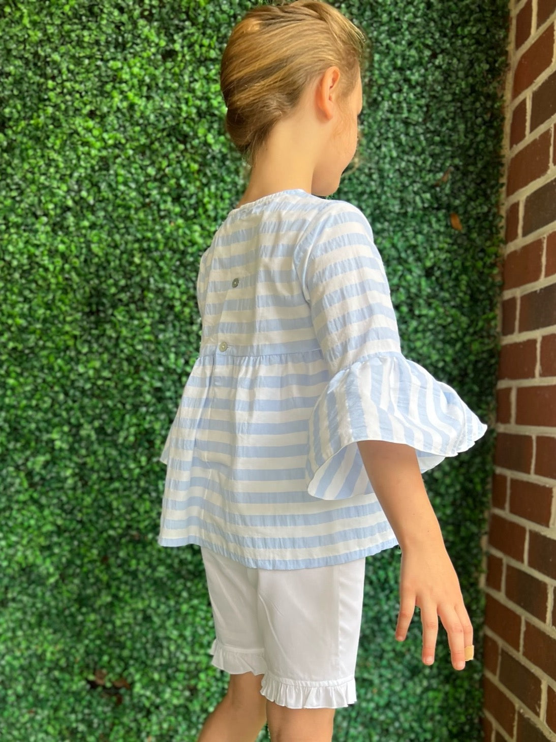 Guia Blouse- Blue Stripe