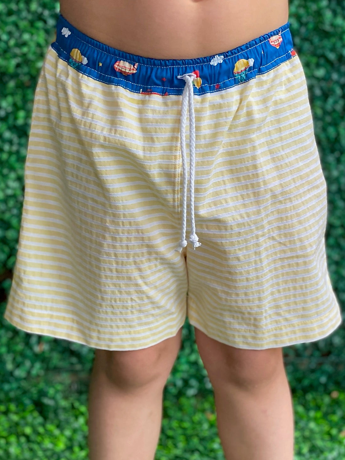 Swim Trunk - Yellow Stripe