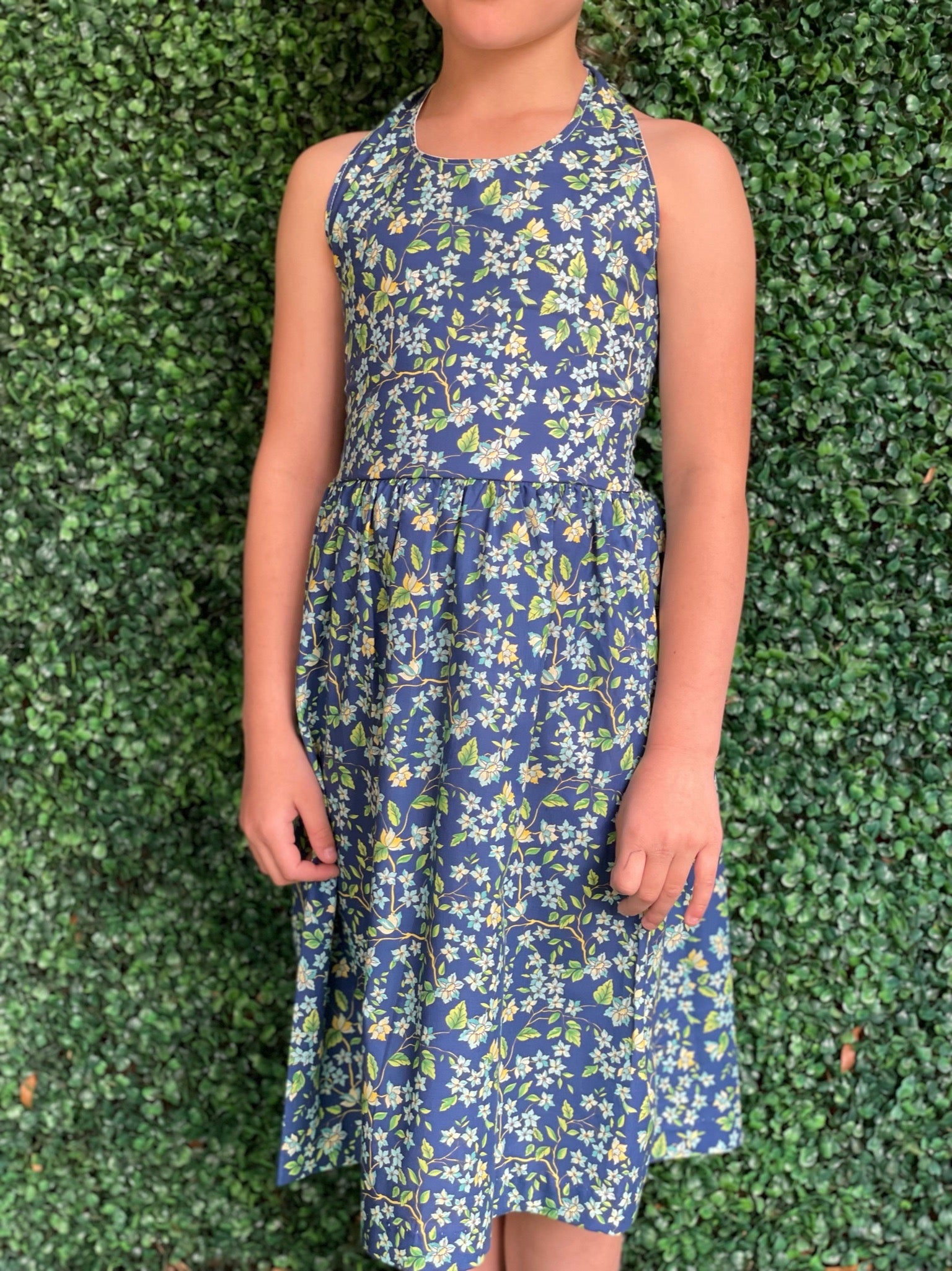 Capri Dress - Blue Floral In Giro Capri Dress - Blue Floral In Giro
