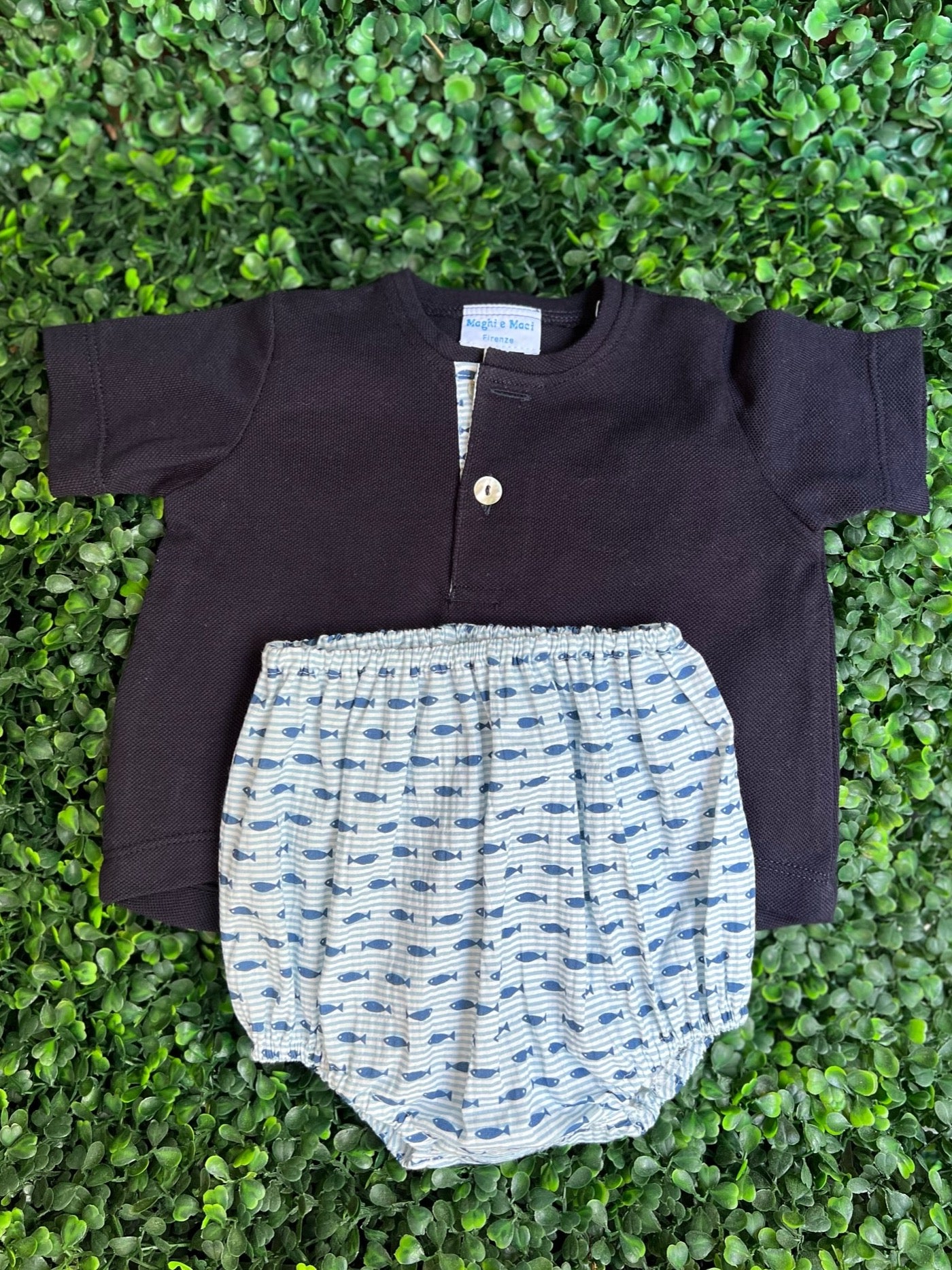 Felpine Bloomer Set - Navy/Fish