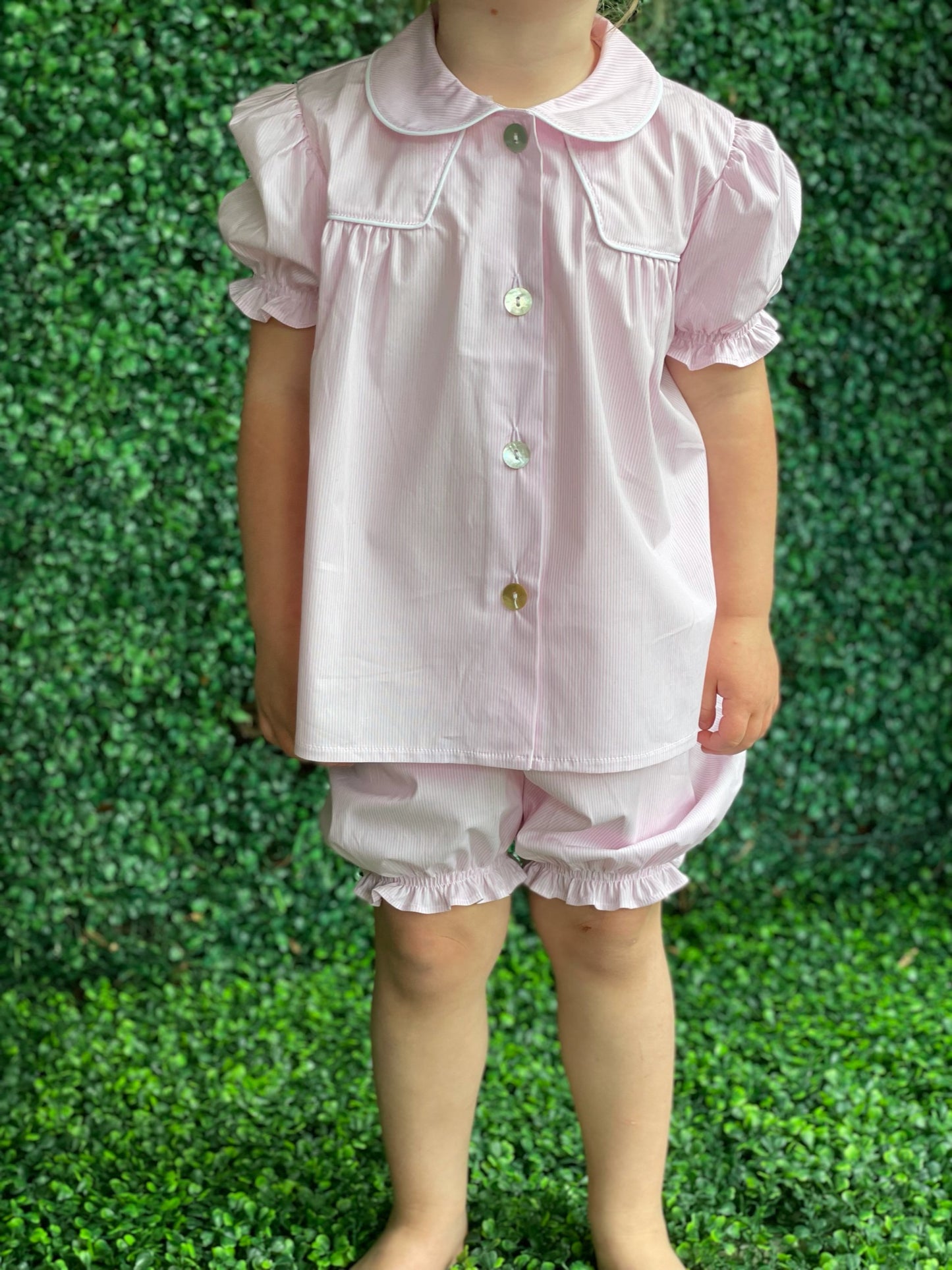 Baby Doll Pajamas - Pink Stripe