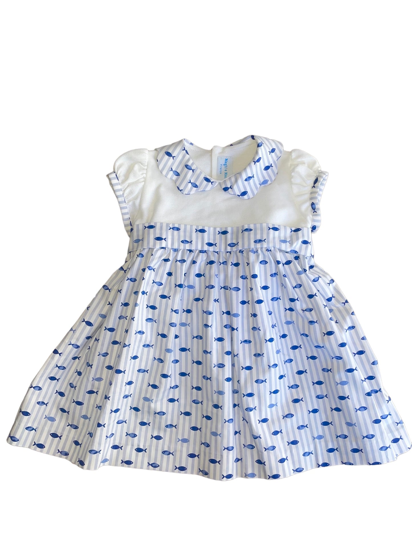 Manuela Dress - Blue Fish