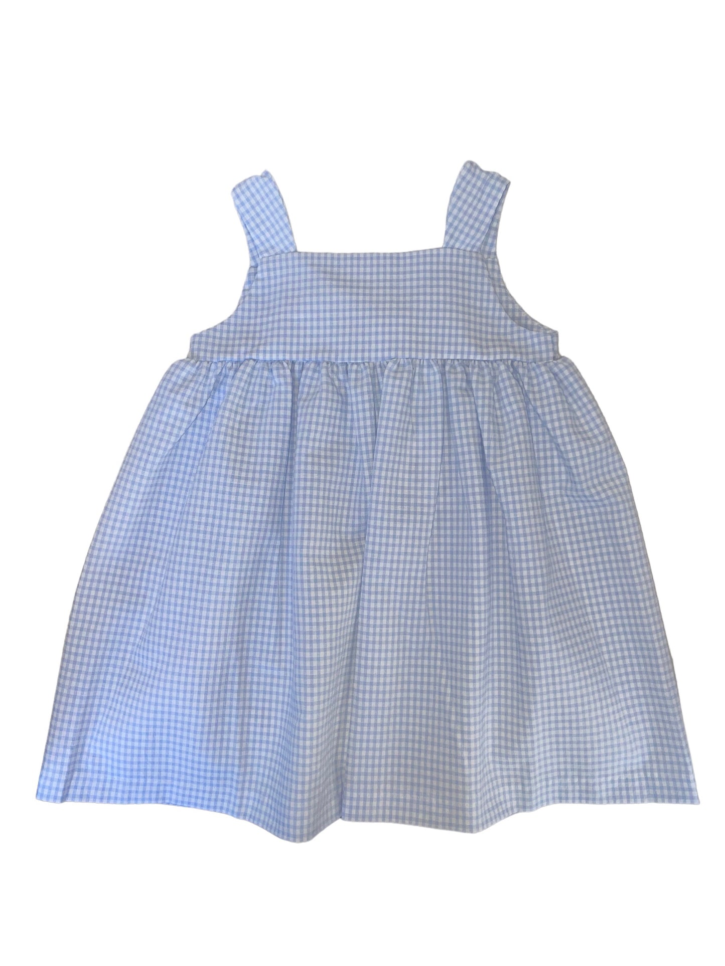 Raya Dress - Light Blue Gingham