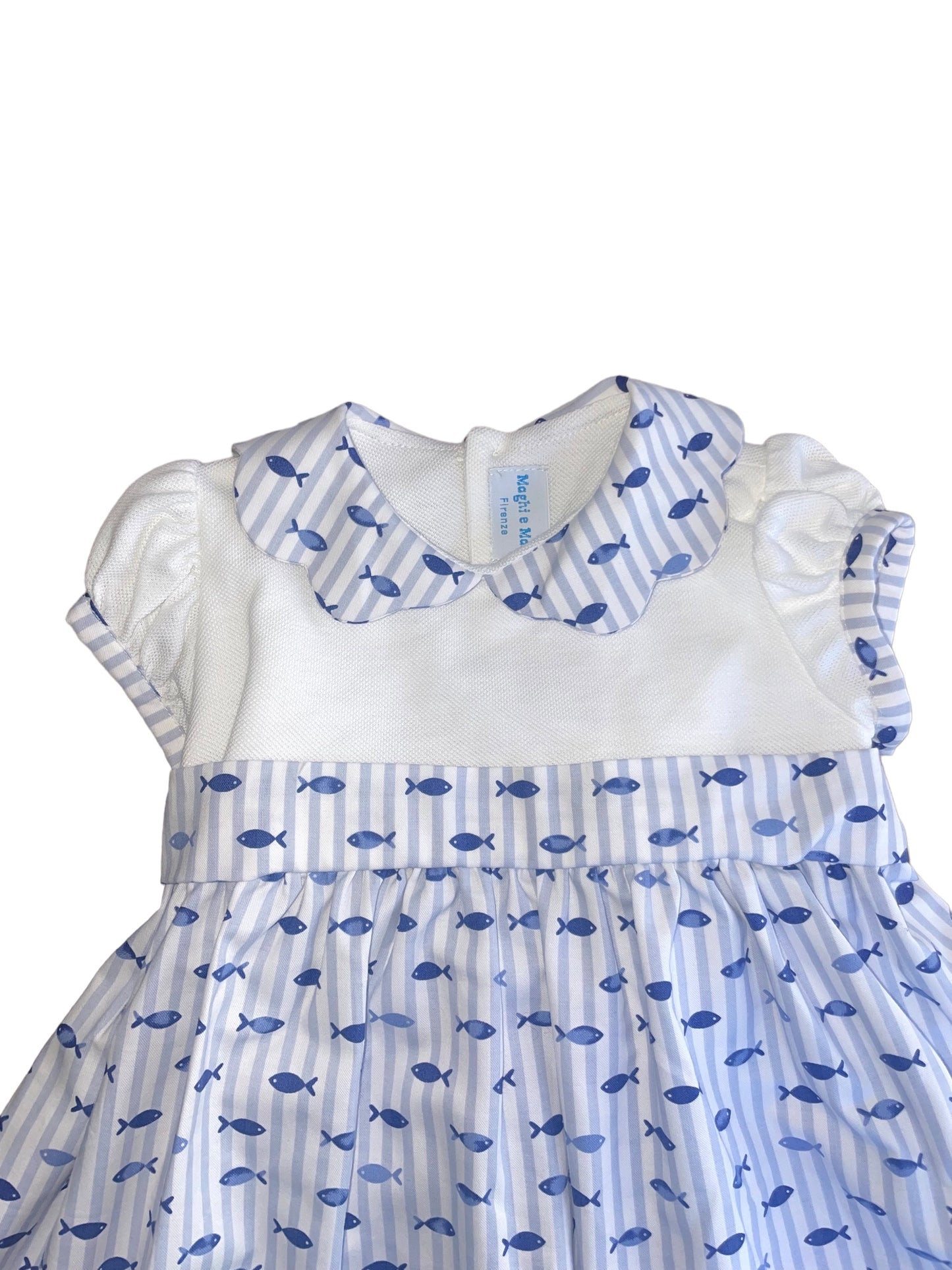 Manuela Dress - Blue Fish